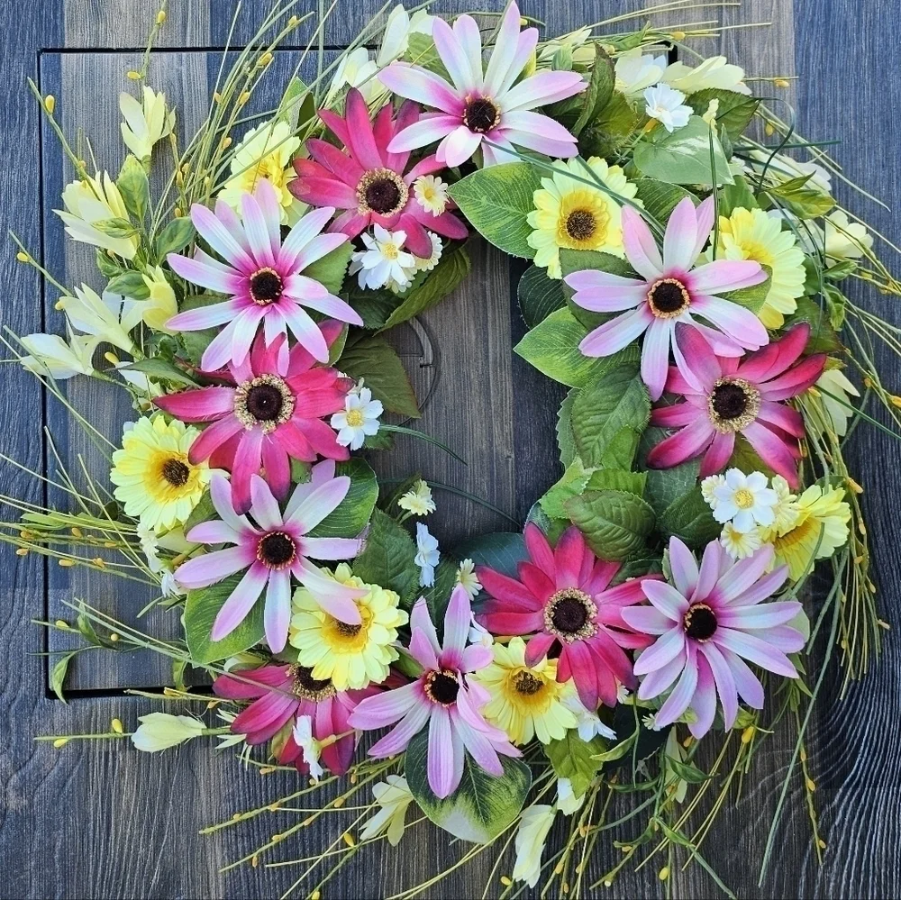 Handmade Spring Whimsical Wreath 24